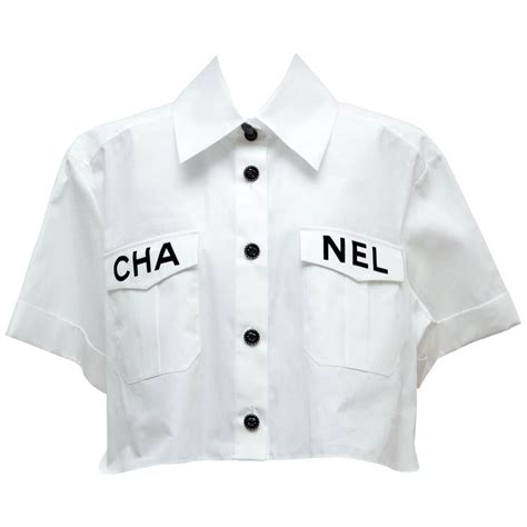 white chanel top|Chanel blouses for women.